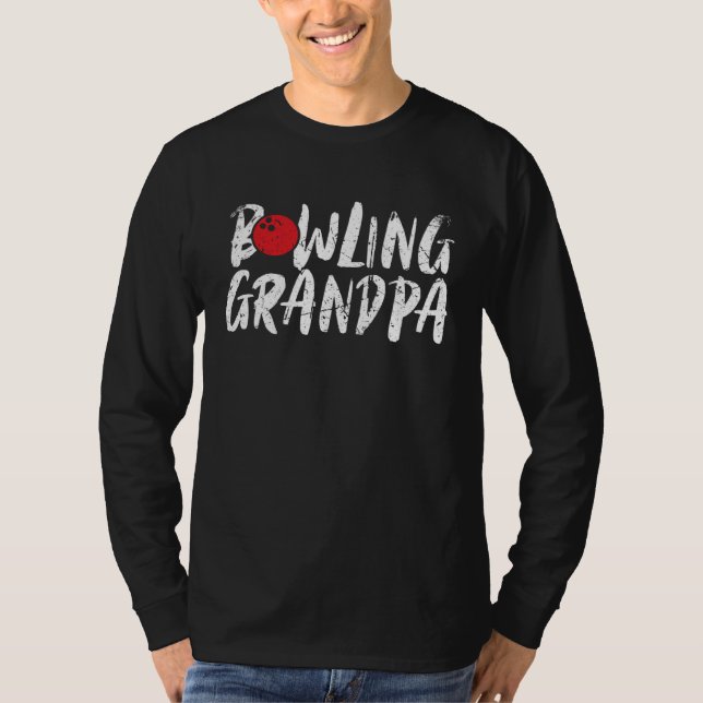 Bowling Grandpa Bowler Papa Grandfather Father s D T Shirt (Framsida)