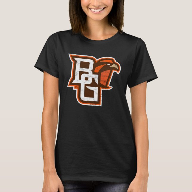 Bowling Green BGSU Falcons Distressed Primary T Shirt (Framsida)