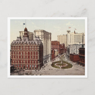 Bowling Green Lower Broadway NYC c1900 Årgångs- Vykort