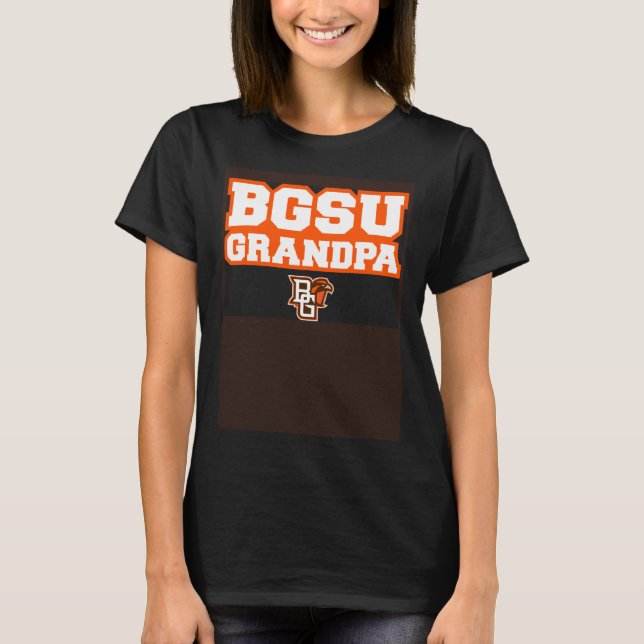 Bowling Grönt BGSU Falcons Grandpa T Shirt (Framsida)