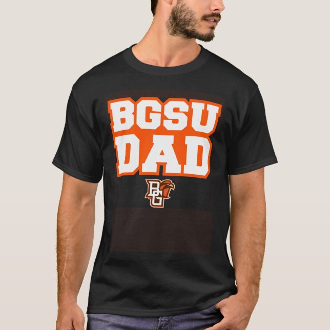 Bowling Grönt BGSU Falcons Pappa T Shirt (Framsida)