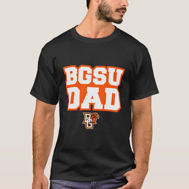 Bowling Grönt Bgsu Falcons Pappa T Shirt (Framsida)
