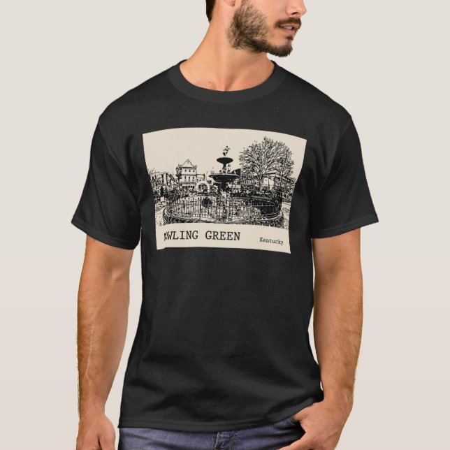 Bowling Grönt Kentucky Oversized T Shirt (Framsida)