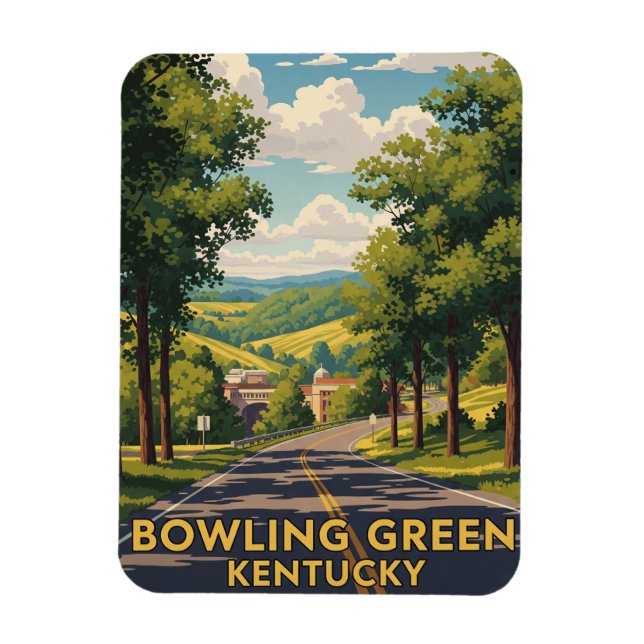 Bowling Grönt Kentucky Travel Magnet (Vertikal)