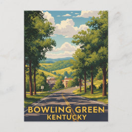 Bowling Grönt Kentucky Travel Vykort