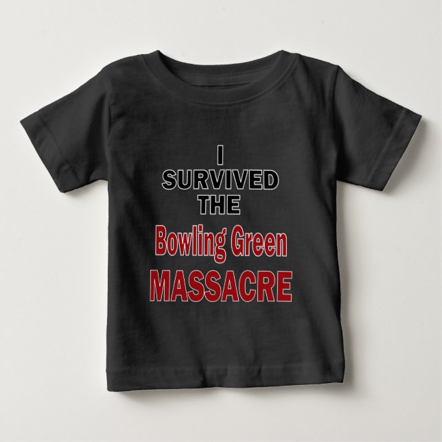 Bowling Grönt Massacre Survivor Tee Shirt (Framsida)