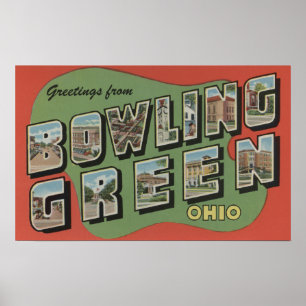 Bowling Grönt, Ohio - Stora Brev Scenes Poster