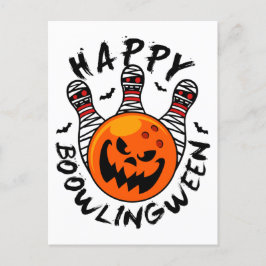 Bowling Halloween Bowlareare Lycklig Bowlingween Vykort