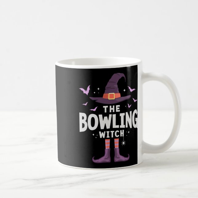 Bowling Halloween Witch Matching Costume Kaffemugg (Höger)