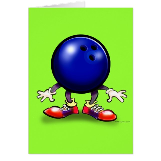 Bowling Hälsningskort (Framsidan)