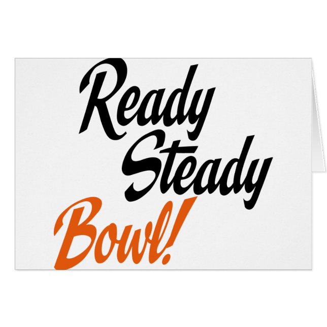 bowling hälsningskort (Framsidan Horizontal)