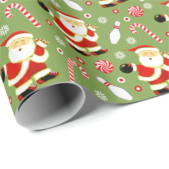 Bowling Helgdag Gift Wrapping Papper Presentpapper (Rullad Hörn)