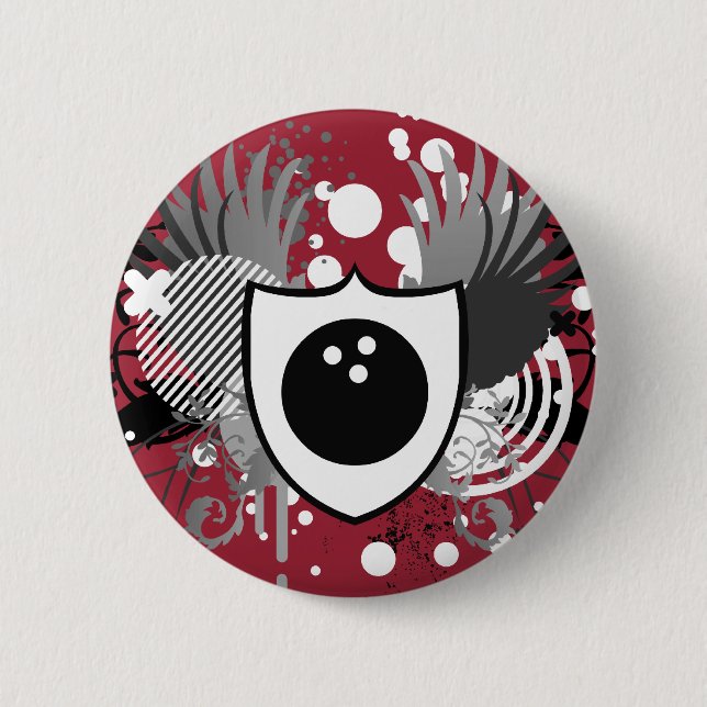 bowling hög-fi knapp (Framsida)