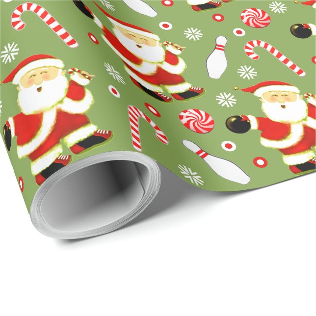 Bowling Holiday Presentinslagspapper Presentpapper (Rullad Hörn)