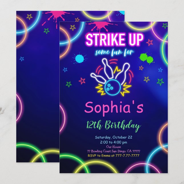 BOWLING INBJUDAN (Fram/baksida)