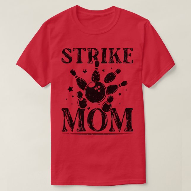 Bowling Jersey för Women Mamma Bowling Älskare Str T Shirt (Design framsida)