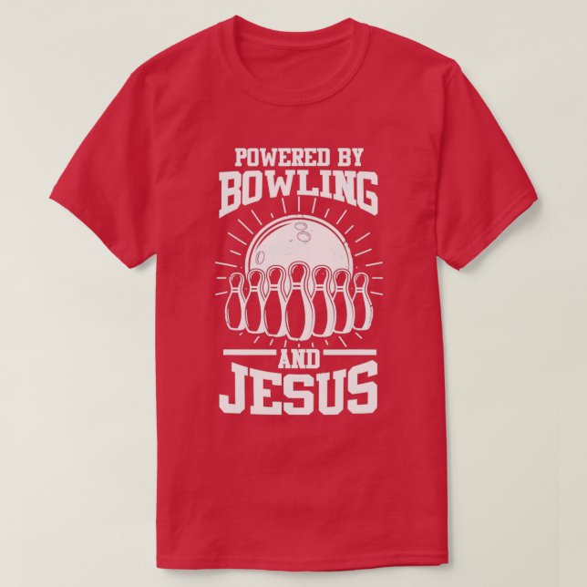 Bowling Jesus Bowlareare Bowling Bowlareare T T Shirt (Design framsida)
