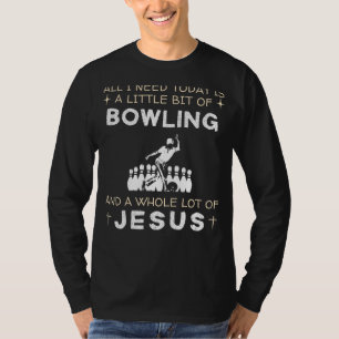 Bowling & Jesus Funny Tee - Superskoj Sports Shirt
