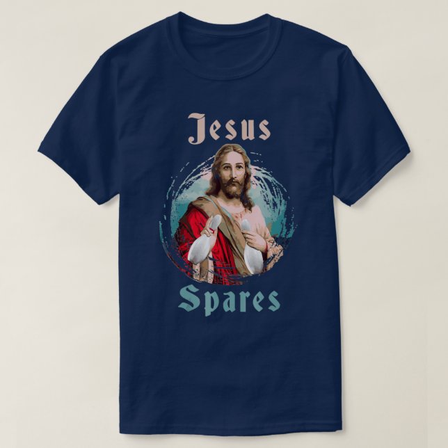 Bowling Jesus Spares Bowling Bowling T T Shirt (Design framsida)