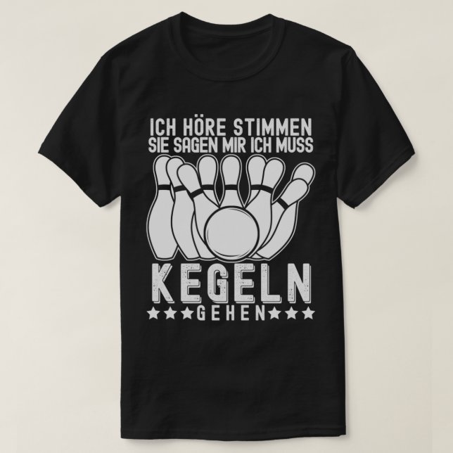 Bowling Joke Bowling Klubb T Shirt (Design framsida)