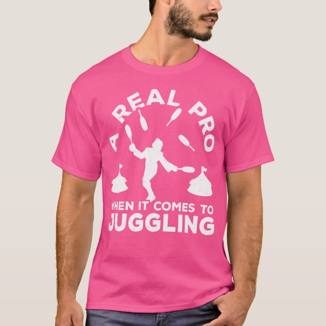 Bowling Juggling Real Professional Circus Juggler T Shirt (Framsida)
