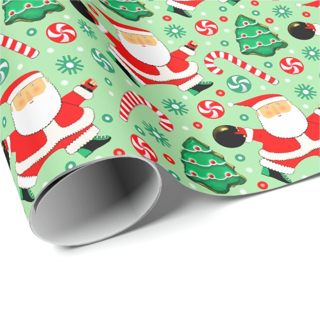 Bowling jul Helgdag Gift Wrapping Papper Presentpapper (Rullad Hörn)