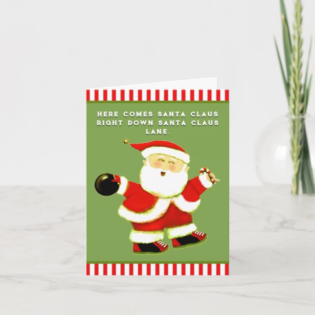 Bowling jul helgkort (Framsida)