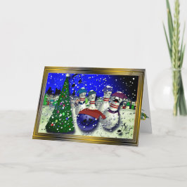 Bowling jul helgkort