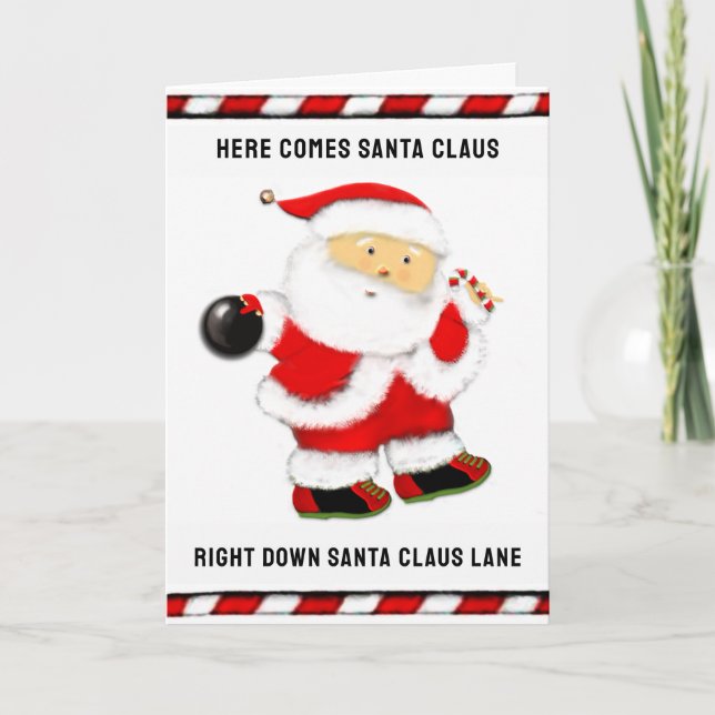 Bowling jul helgkort (Framsida)