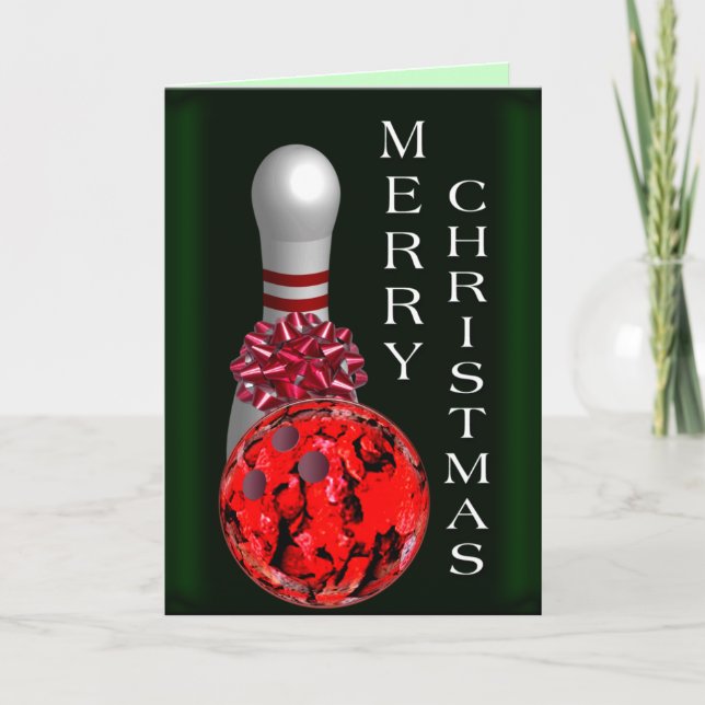 Bowling jul helgkort (Framsida)