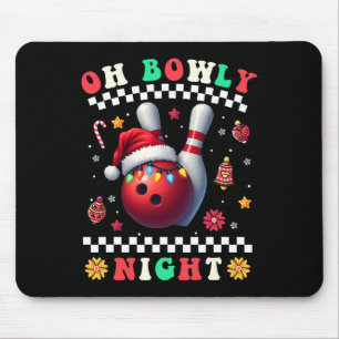 Bowling jul Oh Bowly Night Santa Hat Christm Musmatta