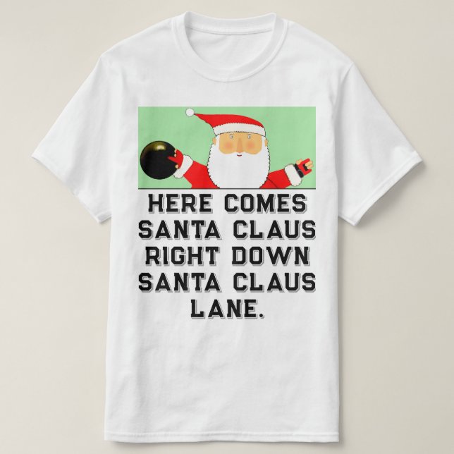 Bowling jul t shirt (Design framsida)