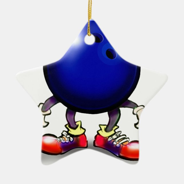 Bowling Julgransprydnad Keramik (Framsidan)