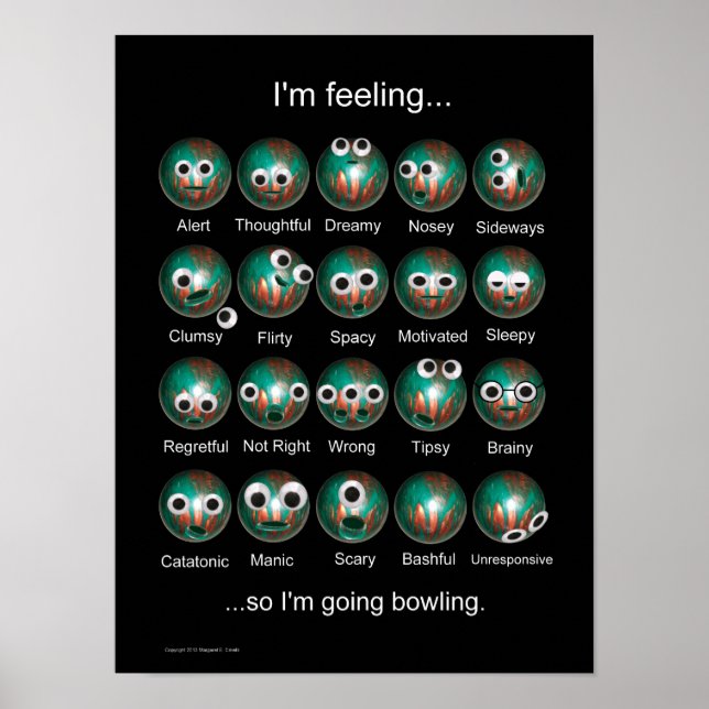Bowling Känslor Poster (Framsidan)