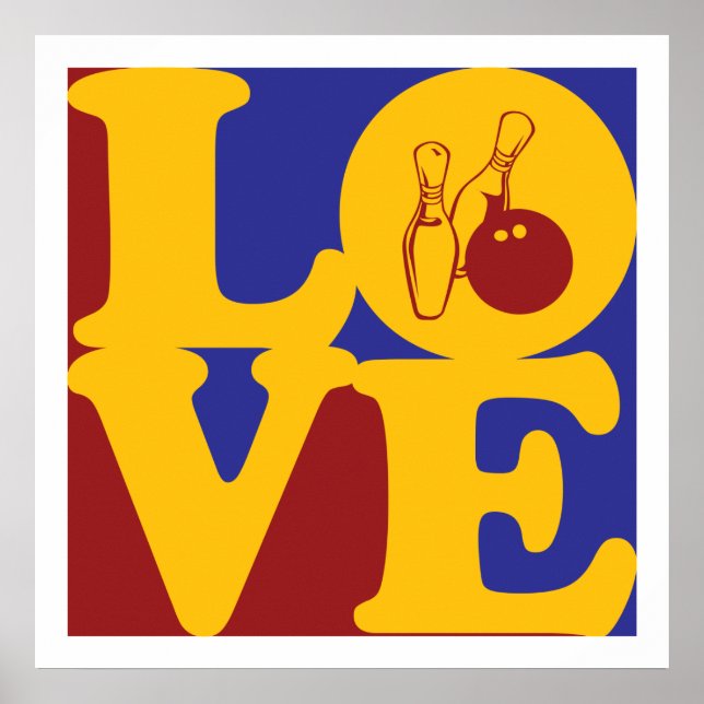 Bowling Kärlek Poster (Framsidan)