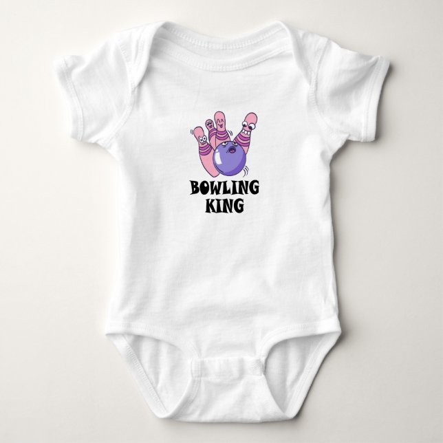 Bowling King Barnkalas T Shirt (Framsida)