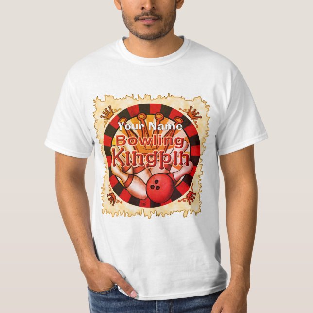 Bowling Kingpin T Shirt (Framsida)
