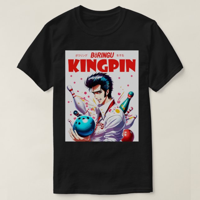 Bowling Kingpin T Shirt (Design framsida)