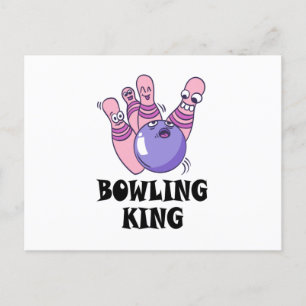 Bowling Kung Barnkalas Vykort