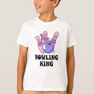 Bowling Kung Childrens Födelsedagsfest T Shirt