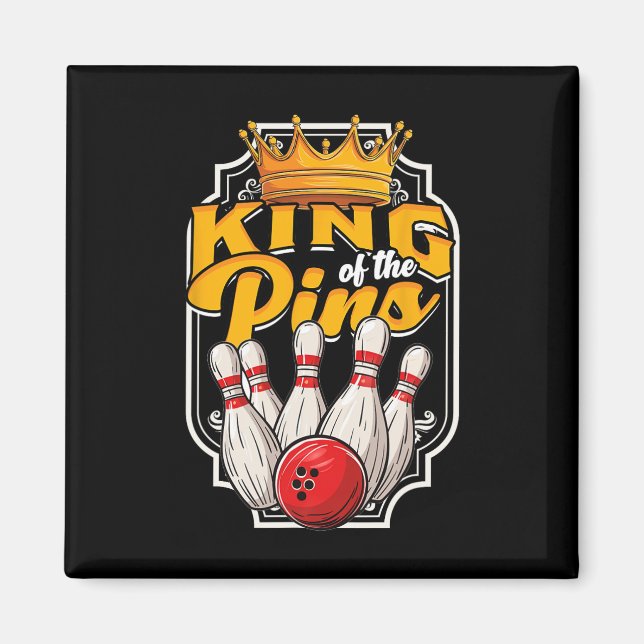 Bowling Kung i Stift Magnet (Framsidan)