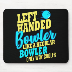 Bowling Lämnade Hanterad Bowlareare Roligt Team Musmatta