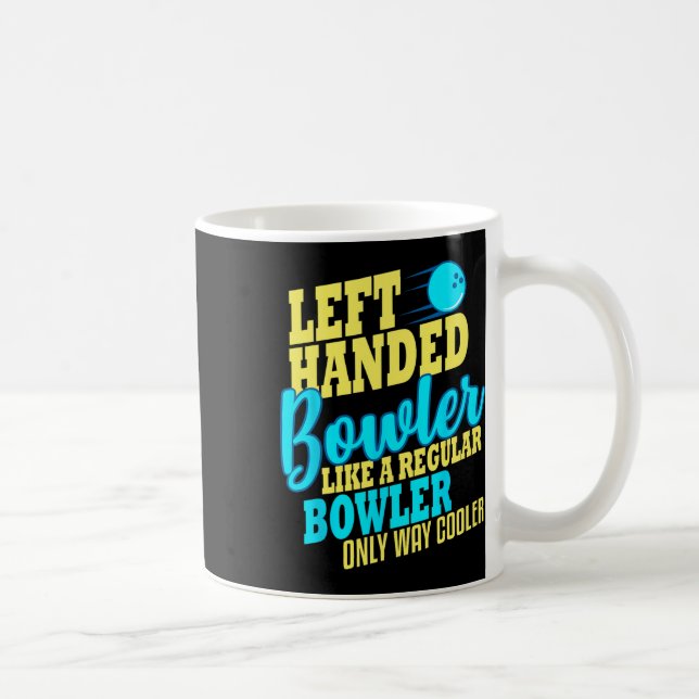 Bowling Lämnat Handed Bowlareare Funny Team Kaffemugg (Höger)