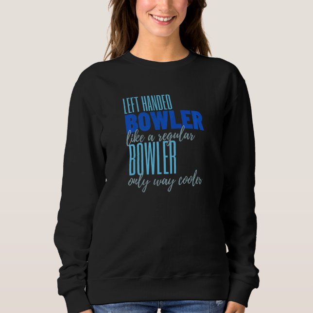 Bowling Lämnat Handed Bowling T Shirt (Framsida)