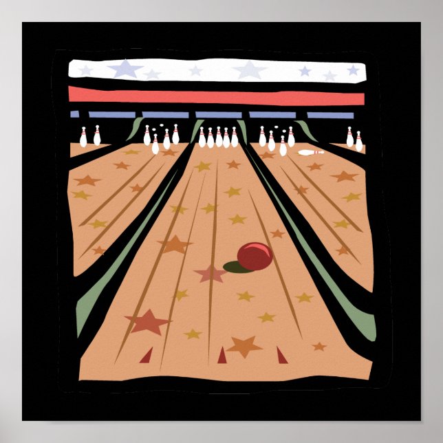 Bowling Lanes Poster (Framsidan)