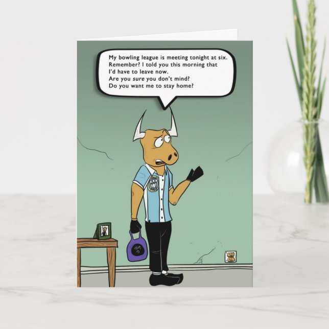 Bowling League Night Kort (Framsida)