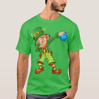 Bowling Leprechaun Lycklig St Patricks T Shirt