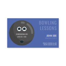 Bowling Lessons Affärskort för Bowling Coacher