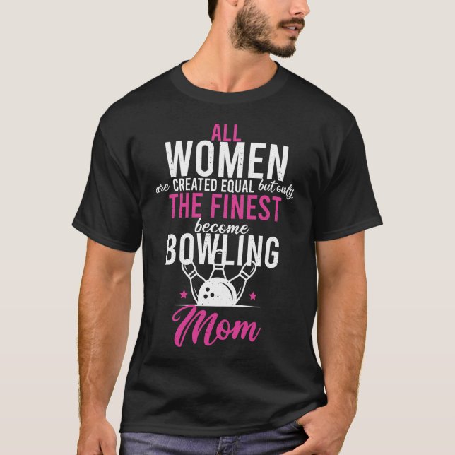 Bowling Mamma Bowlareare Mamma Mors dag Gift Idea T Shirt (Framsida)