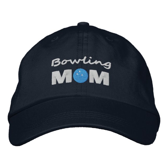 Bowling Mamma Embroized Hat Broderad Keps (Framsida)